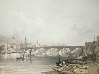 Pont de Londres, depuis le pont, gravé par William Simpson (1823-99), pub. 1852 par Lloyd Bros. und Co. - Edmund Walker